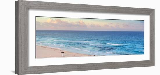 ¡Viva Mexico! Panoramic Collection - Ocean view at Sunset - Cancun-Philippe Hugonnard-Framed Photographic Print