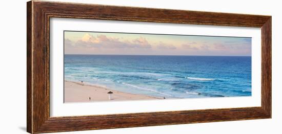 ¡Viva Mexico! Panoramic Collection - Ocean view at Sunset - Cancun-Philippe Hugonnard-Framed Photographic Print