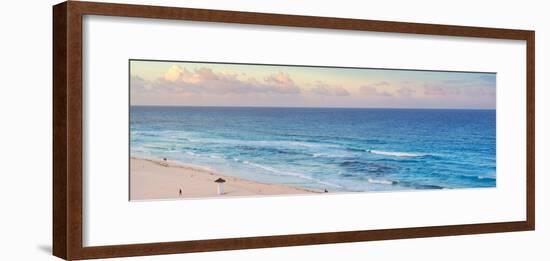 ¡Viva Mexico! Panoramic Collection - Ocean view at Sunset - Cancun-Philippe Hugonnard-Framed Photographic Print