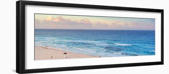 ¡Viva Mexico! Panoramic Collection - Ocean view at Sunset - Cancun-Philippe Hugonnard-Framed Photographic Print