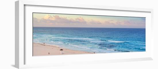 ¡Viva Mexico! Panoramic Collection - Ocean view at Sunset - Cancun-Philippe Hugonnard-Framed Photographic Print