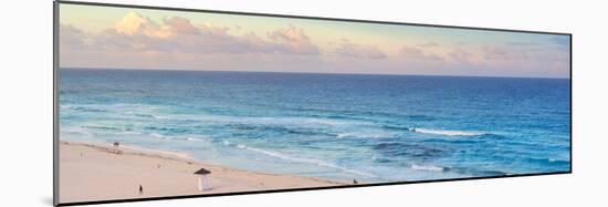 ¡Viva Mexico! Panoramic Collection - Ocean view at Sunset - Cancun-Philippe Hugonnard-Mounted Photographic Print
