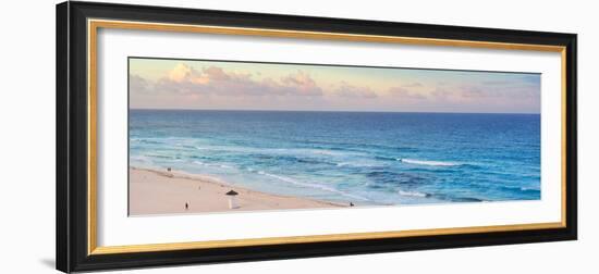 ¡Viva Mexico! Panoramic Collection - Ocean view at Sunset - Cancun-Philippe Hugonnard-Framed Photographic Print