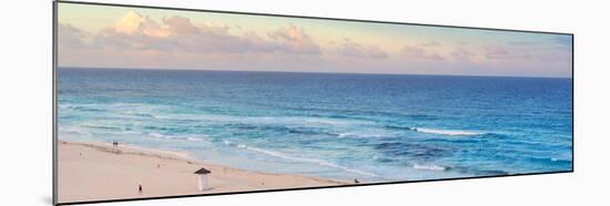 ¡Viva Mexico! Panoramic Collection - Ocean view at Sunset - Cancun-Philippe Hugonnard-Mounted Premium Photographic Print