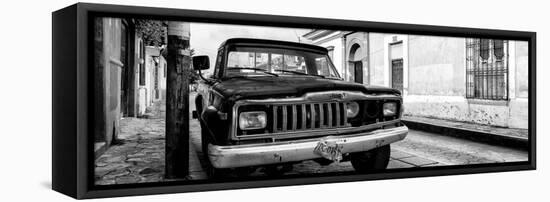 ¡Viva Mexico! Panoramic Collection - Old Jeep in San Cristobal de Las Casas I-Philippe Hugonnard-Framed Premier Image Canvas