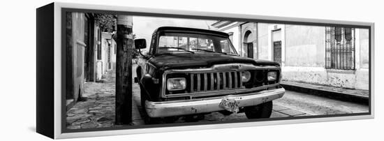 ¡Viva Mexico! Panoramic Collection - Old Jeep in San Cristobal de Las Casas I-Philippe Hugonnard-Framed Premier Image Canvas