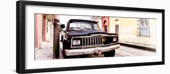 ¡Viva Mexico! Panoramic Collection - Old Jeep in San Cristobal de Las Casas II-Philippe Hugonnard-Framed Photographic Print