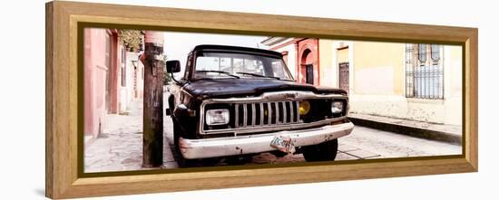 ¡Viva Mexico! Panoramic Collection - Old Jeep in San Cristobal de Las Casas II-Philippe Hugonnard-Framed Premier Image Canvas