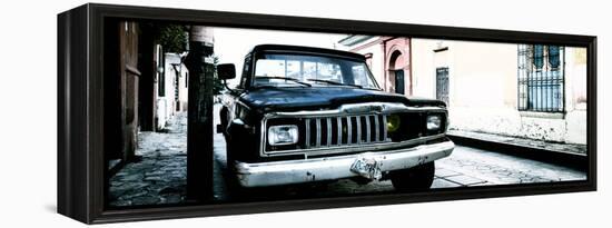 ¡Viva Mexico! Panoramic Collection - Old Jeep in San Cristobal de Las Casas IV-Philippe Hugonnard-Framed Premier Image Canvas