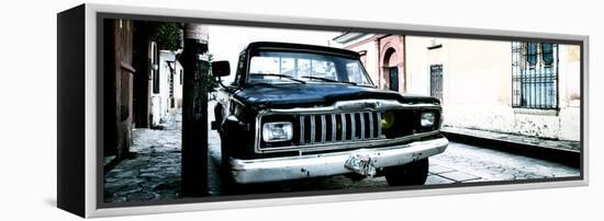 ¡Viva Mexico! Panoramic Collection - Old Jeep in San Cristobal de Las Casas IV-Philippe Hugonnard-Framed Premier Image Canvas