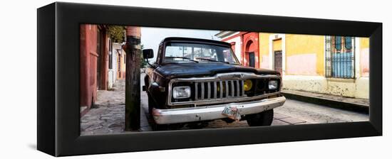 ¡Viva Mexico! Panoramic Collection - Old Jeep in San Cristobal de Las Casas-Philippe Hugonnard-Framed Premier Image Canvas