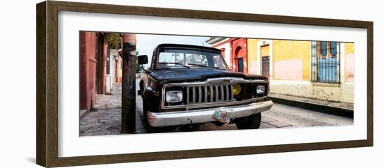 ¡Viva Mexico! Panoramic Collection - Old Jeep in San Cristobal de Las Casas-Philippe Hugonnard-Framed Photographic Print