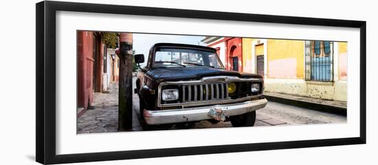 ¡Viva Mexico! Panoramic Collection - Old Jeep in San Cristobal de Las Casas-Philippe Hugonnard-Framed Photographic Print