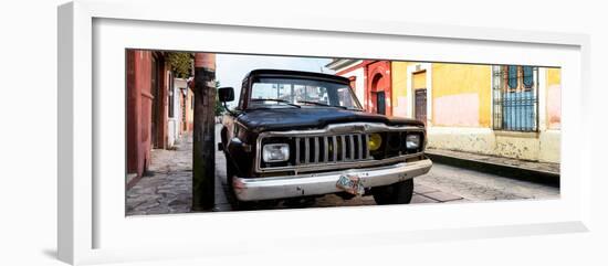 ¡Viva Mexico! Panoramic Collection - Old Jeep in San Cristobal de Las Casas-Philippe Hugonnard-Framed Photographic Print