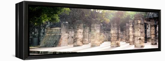 ¡Viva Mexico! Panoramic Collection - One Thousand Mayan Columns - Chichen Itza II-Philippe Hugonnard-Framed Premier Image Canvas