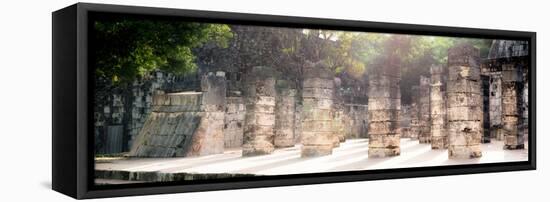 ¡Viva Mexico! Panoramic Collection - One Thousand Mayan Columns - Chichen Itza II-Philippe Hugonnard-Framed Premier Image Canvas