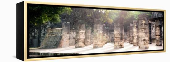 ¡Viva Mexico! Panoramic Collection - One Thousand Mayan Columns - Chichen Itza II-Philippe Hugonnard-Framed Premier Image Canvas