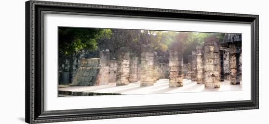 ¡Viva Mexico! Panoramic Collection - One Thousand Mayan Columns - Chichen Itza II-Philippe Hugonnard-Framed Photographic Print