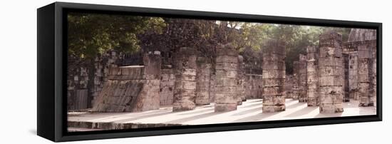 ¡Viva Mexico! Panoramic Collection - One Thousand Mayan Columns - Chichen Itza IV-Philippe Hugonnard-Framed Premier Image Canvas