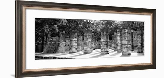 ¡Viva Mexico! Panoramic Collection - One Thousand Mayan Columns - Chichen Itza-Philippe Hugonnard-Framed Photographic Print