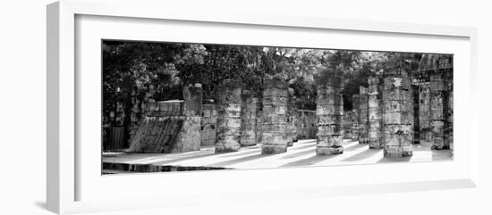 ¡Viva Mexico! Panoramic Collection - One Thousand Mayan Columns - Chichen Itza-Philippe Hugonnard-Framed Photographic Print