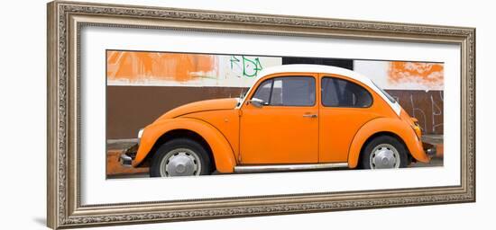 ¡Viva Mexico! Panoramic Collection - Orange VW Beetle-Philippe Hugonnard-Framed Photographic Print
