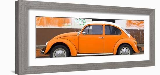 ¡Viva Mexico! Panoramic Collection - Orange VW Beetle-Philippe Hugonnard-Framed Photographic Print