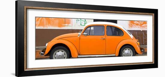 ¡Viva Mexico! Panoramic Collection - Orange VW Beetle-Philippe Hugonnard-Framed Photographic Print