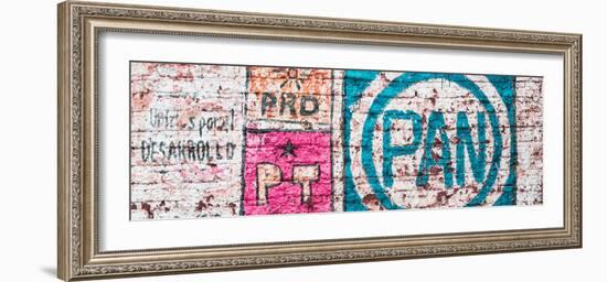 ¡Viva Mexico! Panoramic Collection - "PAN" Street Art III-Philippe Hugonnard-Framed Photographic Print