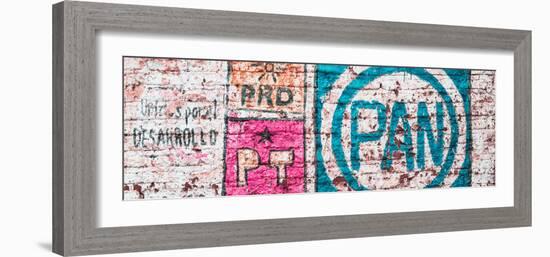 ¡Viva Mexico! Panoramic Collection - "PAN" Street Art III-Philippe Hugonnard-Framed Photographic Print