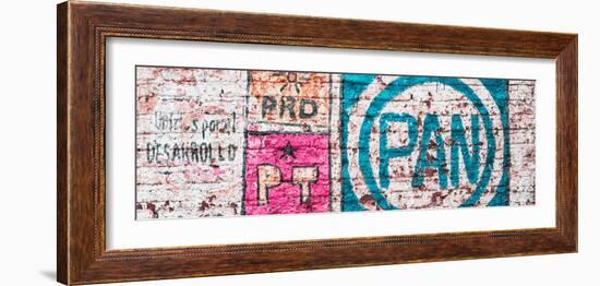 ¡Viva Mexico! Panoramic Collection - "PAN" Street Art III-Philippe Hugonnard-Framed Photographic Print