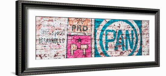 ¡Viva Mexico! Panoramic Collection - "PAN" Street Art III-Philippe Hugonnard-Framed Photographic Print