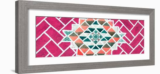 ¡Viva Mexico! Panoramic Collection - Pink Mosaics-Philippe Hugonnard-Framed Photographic Print