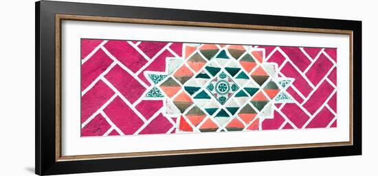 ¡Viva Mexico! Panoramic Collection - Pink Mosaics-Philippe Hugonnard-Framed Photographic Print