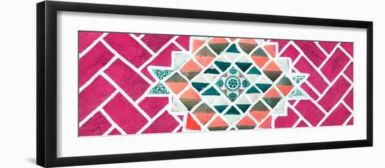 ¡Viva Mexico! Panoramic Collection - Pink Mosaics-Philippe Hugonnard-Framed Photographic Print