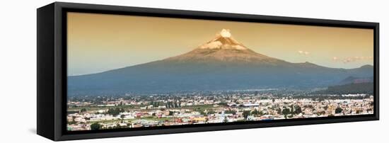 ¡Viva Mexico! Panoramic Collection - Popocatepetl Volcano in Puebla II-Philippe Hugonnard-Framed Premier Image Canvas