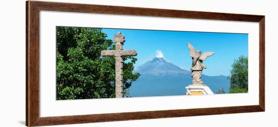 ¡Viva Mexico! Panoramic Collection - Popocatepetl Volcano in Puebla VI-Philippe Hugonnard-Framed Photographic Print