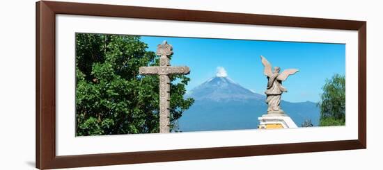 ¡Viva Mexico! Panoramic Collection - Popocatepetl Volcano in Puebla VI-Philippe Hugonnard-Framed Photographic Print