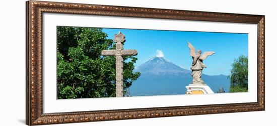 ¡Viva Mexico! Panoramic Collection - Popocatepetl Volcano in Puebla VI-Philippe Hugonnard-Framed Photographic Print