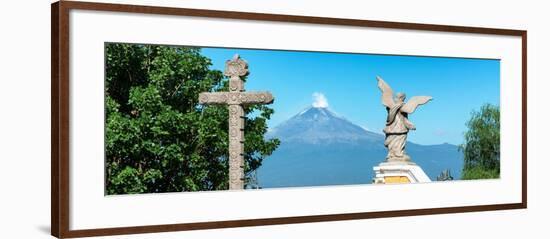 ¡Viva Mexico! Panoramic Collection - Popocatepetl Volcano in Puebla VI-Philippe Hugonnard-Framed Photographic Print