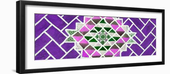 ¡Viva Mexico! Panoramic Collection - Purple Mosaics-Philippe Hugonnard-Framed Photographic Print