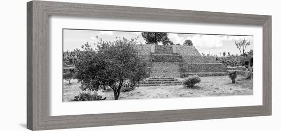 ¡Viva Mexico! Panoramic Collection - Pyramid of Cantona Archaeological Ruins II-Philippe Hugonnard-Framed Photographic Print