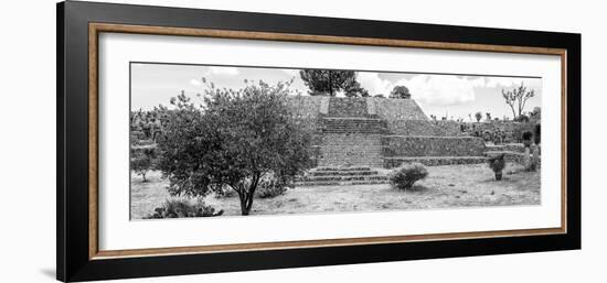 ¡Viva Mexico! Panoramic Collection - Pyramid of Cantona Archaeological Ruins II-Philippe Hugonnard-Framed Photographic Print