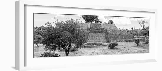 ¡Viva Mexico! Panoramic Collection - Pyramid of Cantona Archaeological Ruins II-Philippe Hugonnard-Framed Photographic Print