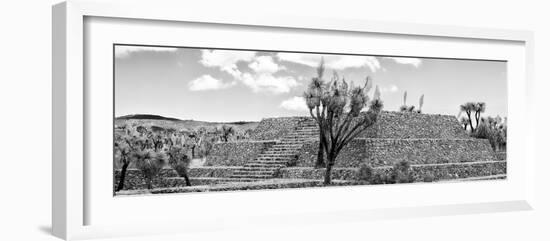 ¡Viva Mexico! Panoramic Collection - Pyramid of Cantona Archaeological Ruins IV-Philippe Hugonnard-Framed Photographic Print