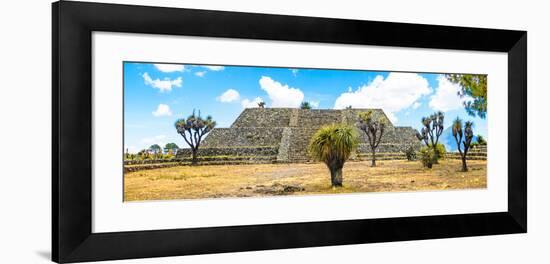 ¡Viva Mexico! Panoramic Collection - Pyramid of Cantona Archaeological Ruins VI-Philippe Hugonnard-Framed Photographic Print