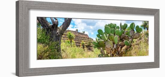 ¡Viva Mexico! Panoramic Collection - Pyramid of Cantona Archaeological Site III-Philippe Hugonnard-Framed Photographic Print