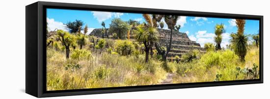 ¡Viva Mexico! Panoramic Collection - Pyramid of Cantona Archaeological Site-Philippe Hugonnard-Framed Premier Image Canvas