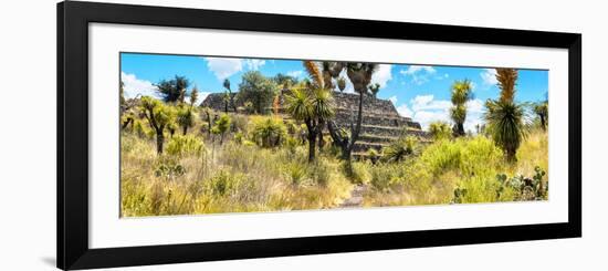 ¡Viva Mexico! Panoramic Collection - Pyramid of Cantona Archaeological Site-Philippe Hugonnard-Framed Photographic Print