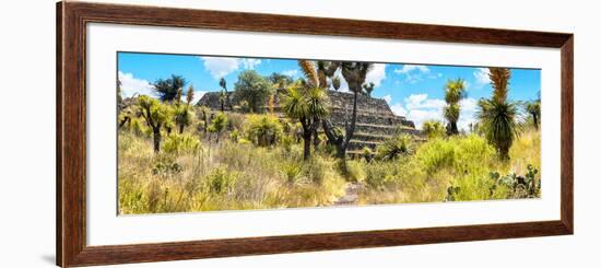 ¡Viva Mexico! Panoramic Collection - Pyramid of Cantona Archaeological Site-Philippe Hugonnard-Framed Photographic Print